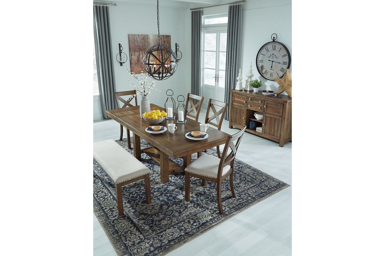 Moriville Grayish Brown Dining Extension Table