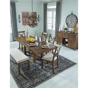 Moriville Grayish Brown Dining Extension Table