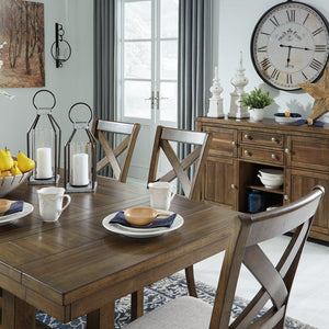 Moriville Grayish Brown Dining Extension Table