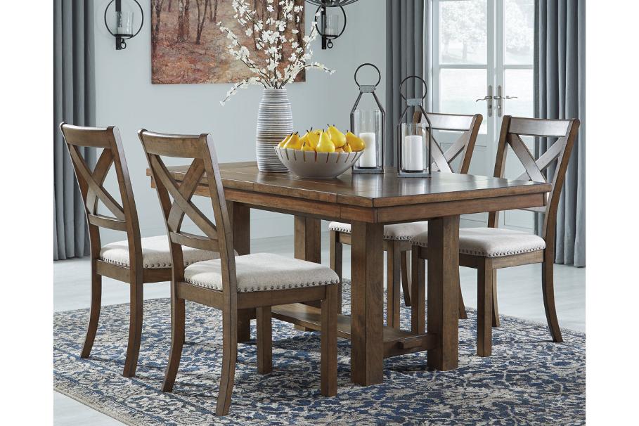 Moriville Grayish Brown Dining Extension Table