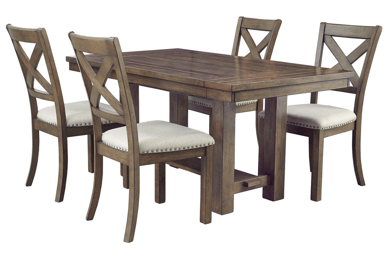 Moriville Grayish Brown Dining Extension Table