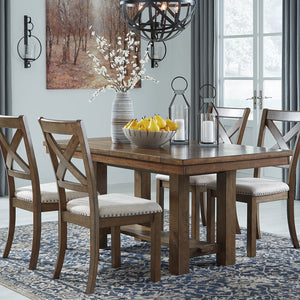 Moriville Grayish Brown Dining Extension Table