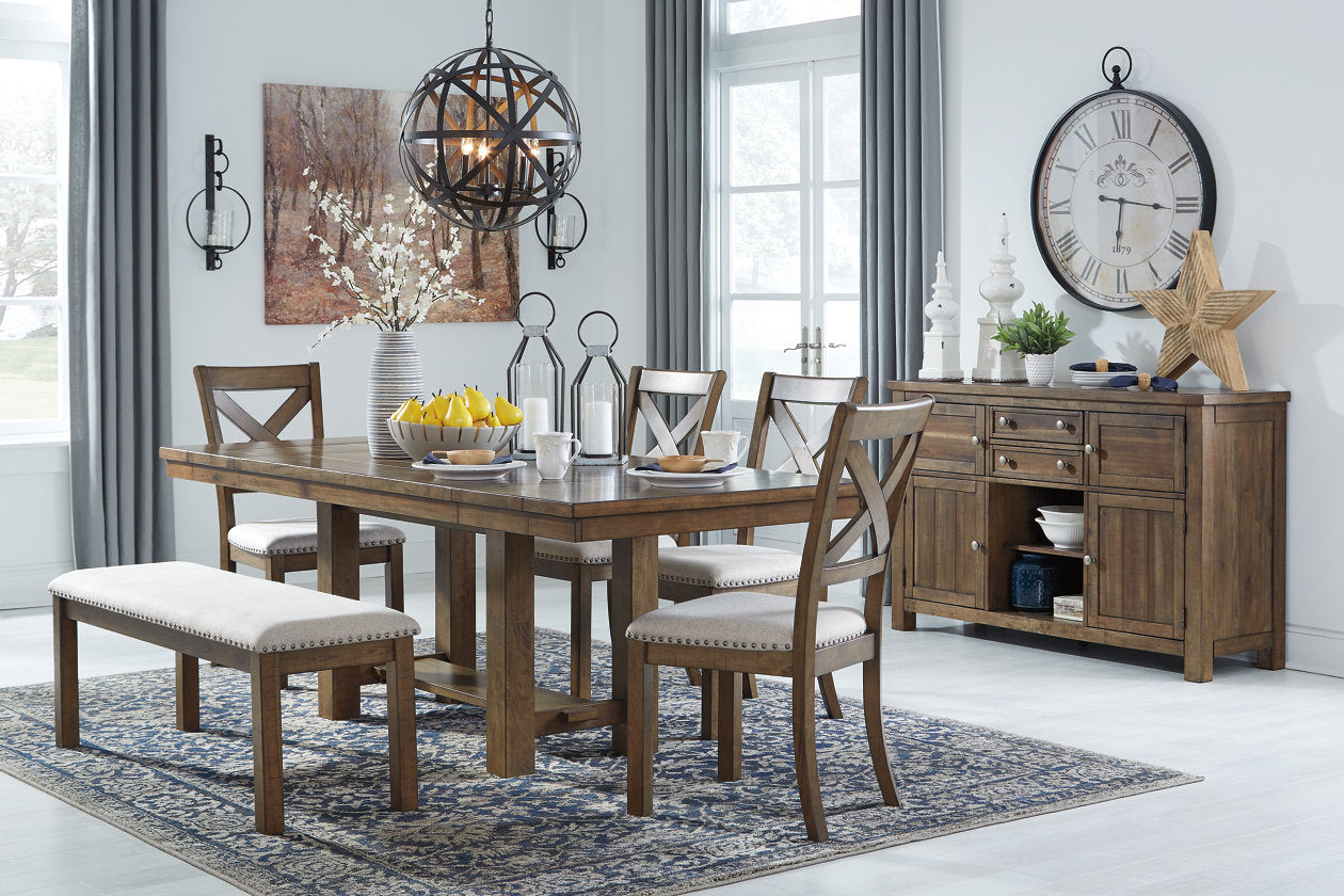 Moriville Grayish Brown Dining Extension Table