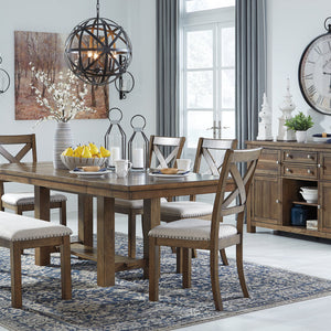 Moriville Grayish Brown Dining Extension Table