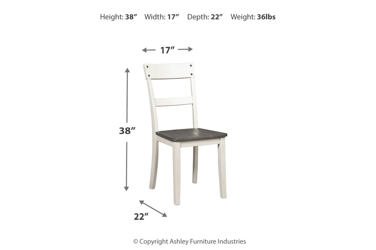 Nelling Two-tone Dining Chair, Set of 2