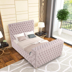 Future Pink Platform Bed - Queen, King