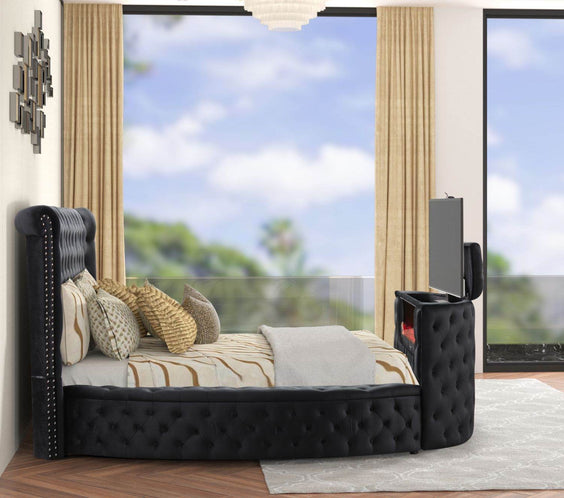 Patron2Black Platform Bed - Queen, King