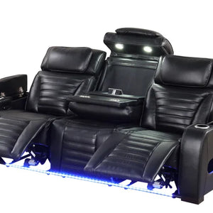 TOKYO 3PC Black Power Reclining Set