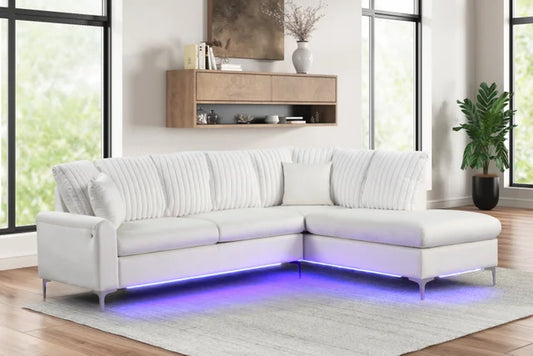 Candy Beige - Reversible Sectional (w/ LED's) **NEW ARRIVAL**