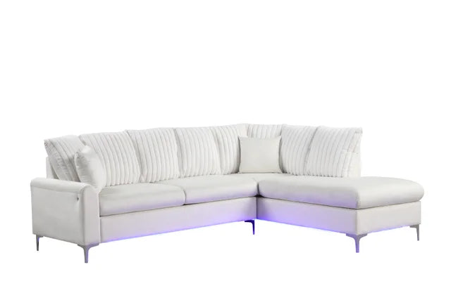 Candy Beige - Reversible Sectional (w/ LED's) **NEW ARRIVAL**