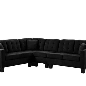 Logan2 Black - Reversible Sectional