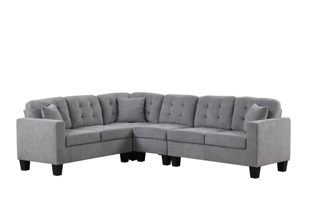 Logan2 Gray - Reversible Sectional