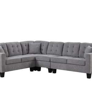 Logan2 Gray - Reversible Sectional