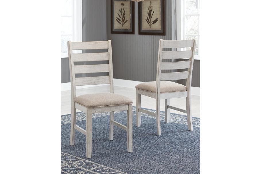 Skempton White/Light Brown Dining Chair, Set of 2