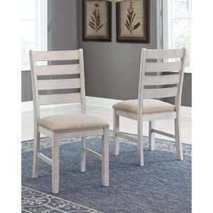 Skempton White/Light Brown Dining Chair, Set of 2