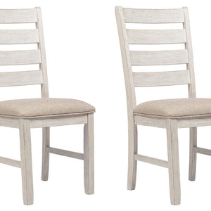 Skempton White/Light Brown Dining Chair, Set of 2