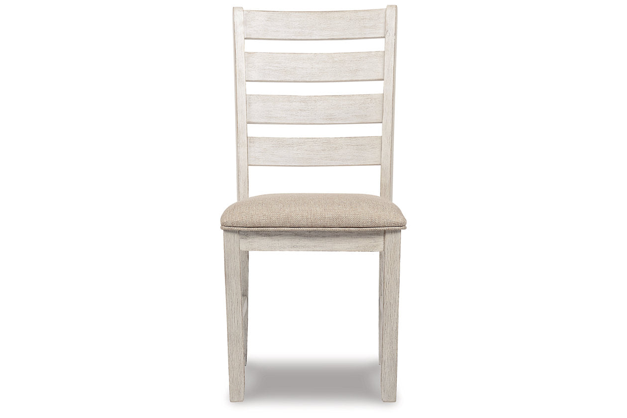 Skempton White/Light Brown Dining Chair, Set of 2