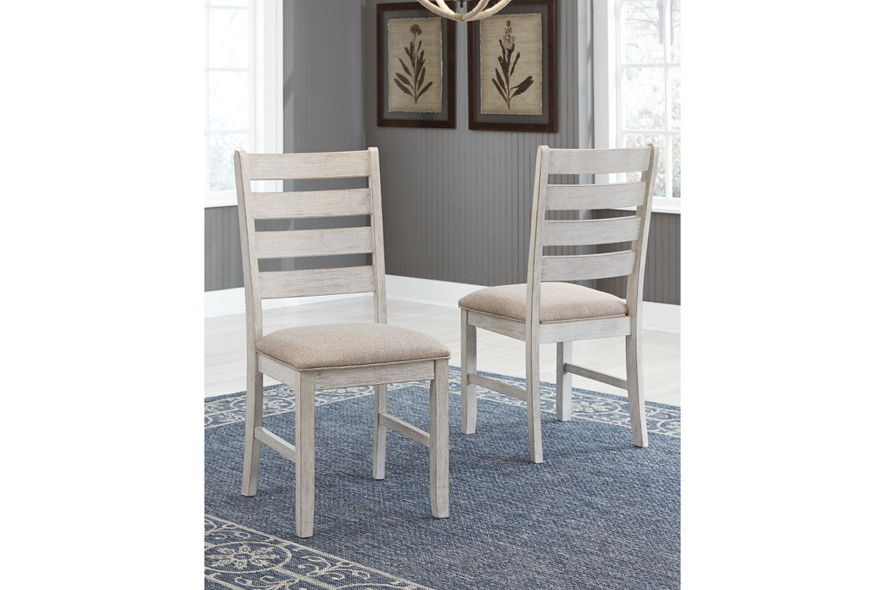 Skempton White/Light Brown Dining Chair, Set of 2