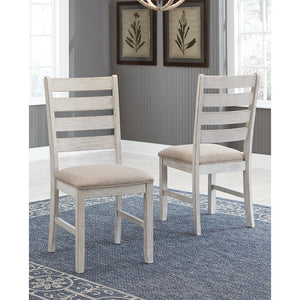 Skempton White/Light Brown Dining Chair, Set of 2