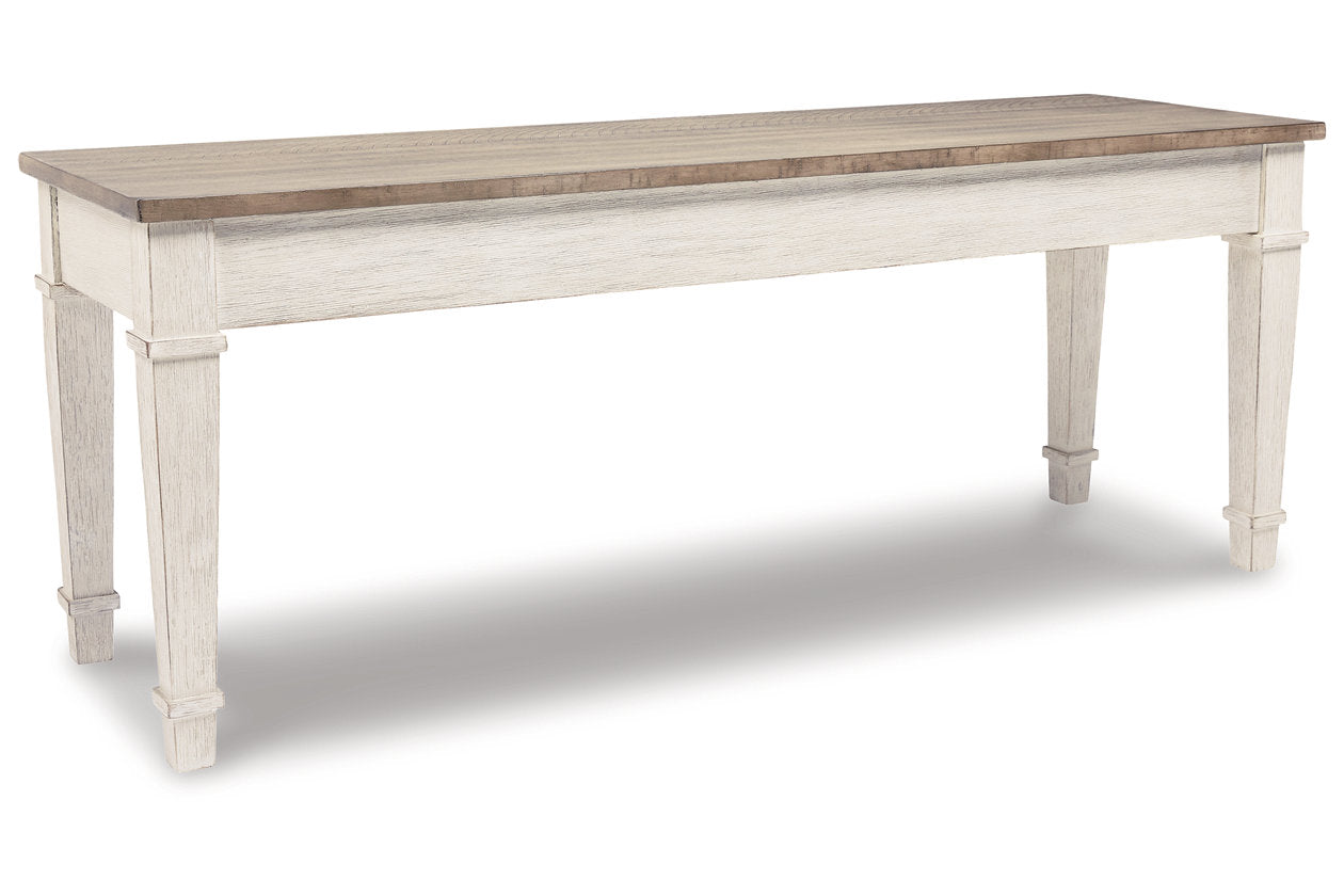 Skempton White/Light Brown Storage Bench