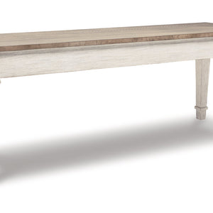 Skempton White/Light Brown Storage Bench