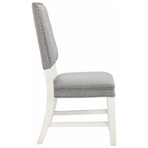 [SPECIAL] Nashbryn Gray/White Dining Chair, Set of 2