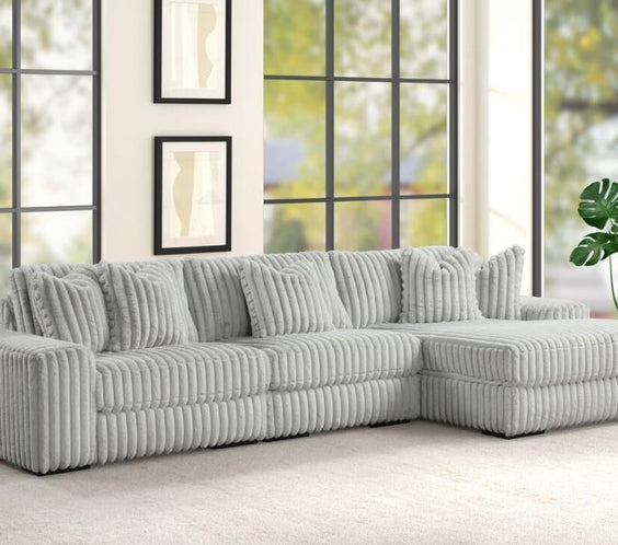 Sunday Grey 3-Piece RAF Sectional