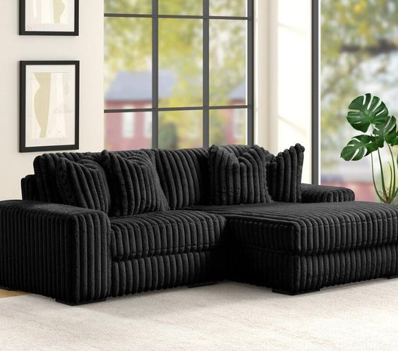 Sunday Black 2-Piece RAF Sectional
