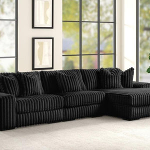 Sunday Black 3-Piece RAF Sectional