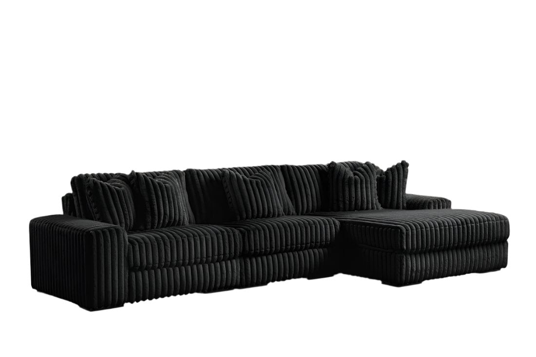 Sunday Black 3-Piece RAF Sectional