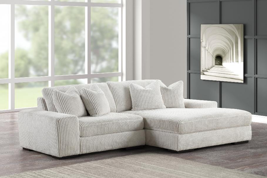 Sunday Beige 2-Piece RAF Sectional