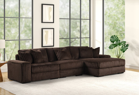 SUNDAY2 CHOCOLATE 3PC Sectional (1 LEFT)