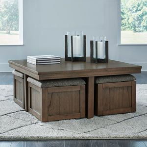 T738-20 Cocktail Table w/Stools