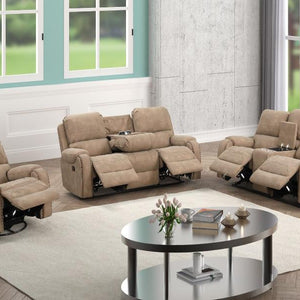 Titan Latte Oversized 3-Piece Reclining Living Room Set