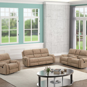 Titan Latte Oversized 3-Piece Reclining Living Room Set