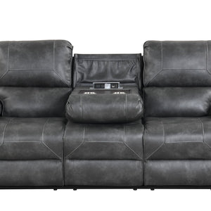 Titan Charcoal Oversized 3-Piece Reclining Living Room Set