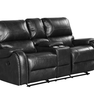 Titan Black Oversized 3-Piece Reclining Living Room Set