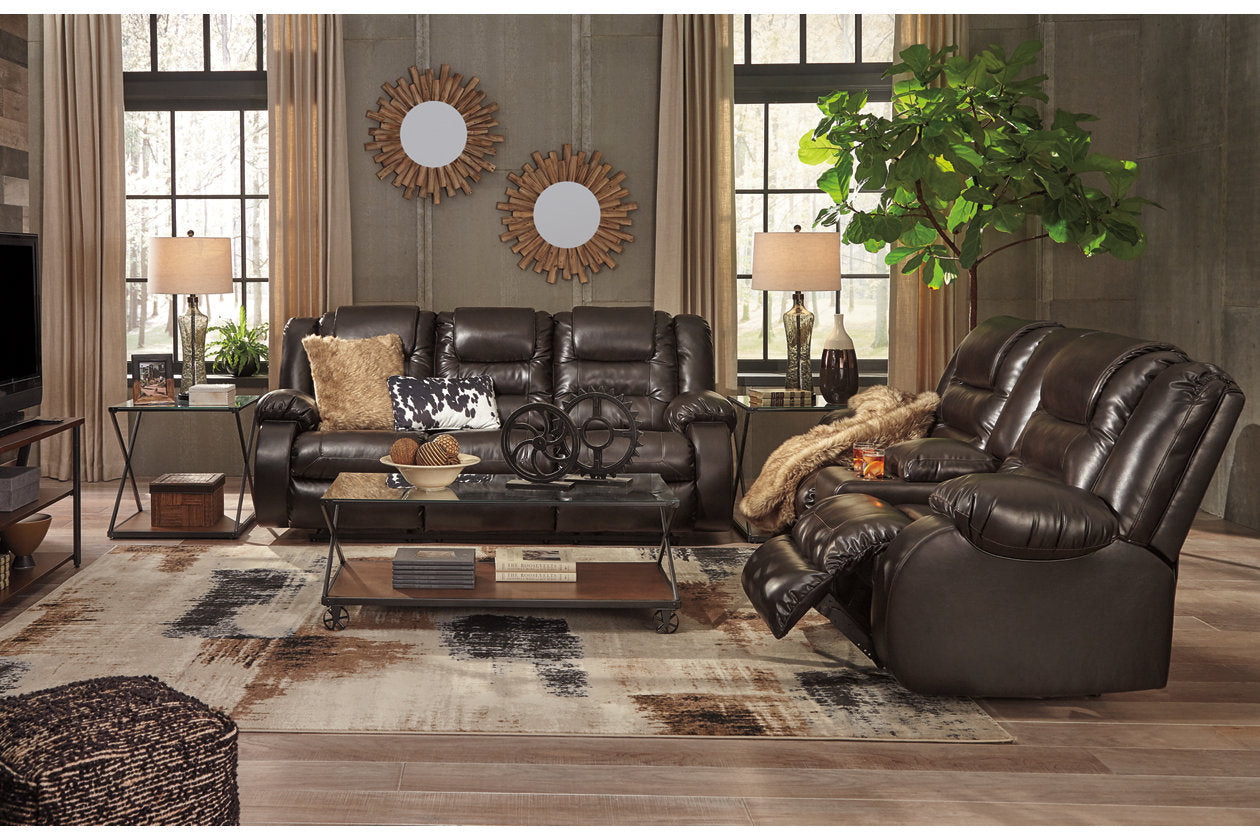 Vacherie Chocolate Reclining Sofa