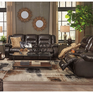 Vacherie Chocolate Reclining Sofa