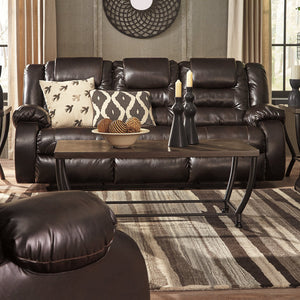 Vacherie Chocolate Reclining Sofa