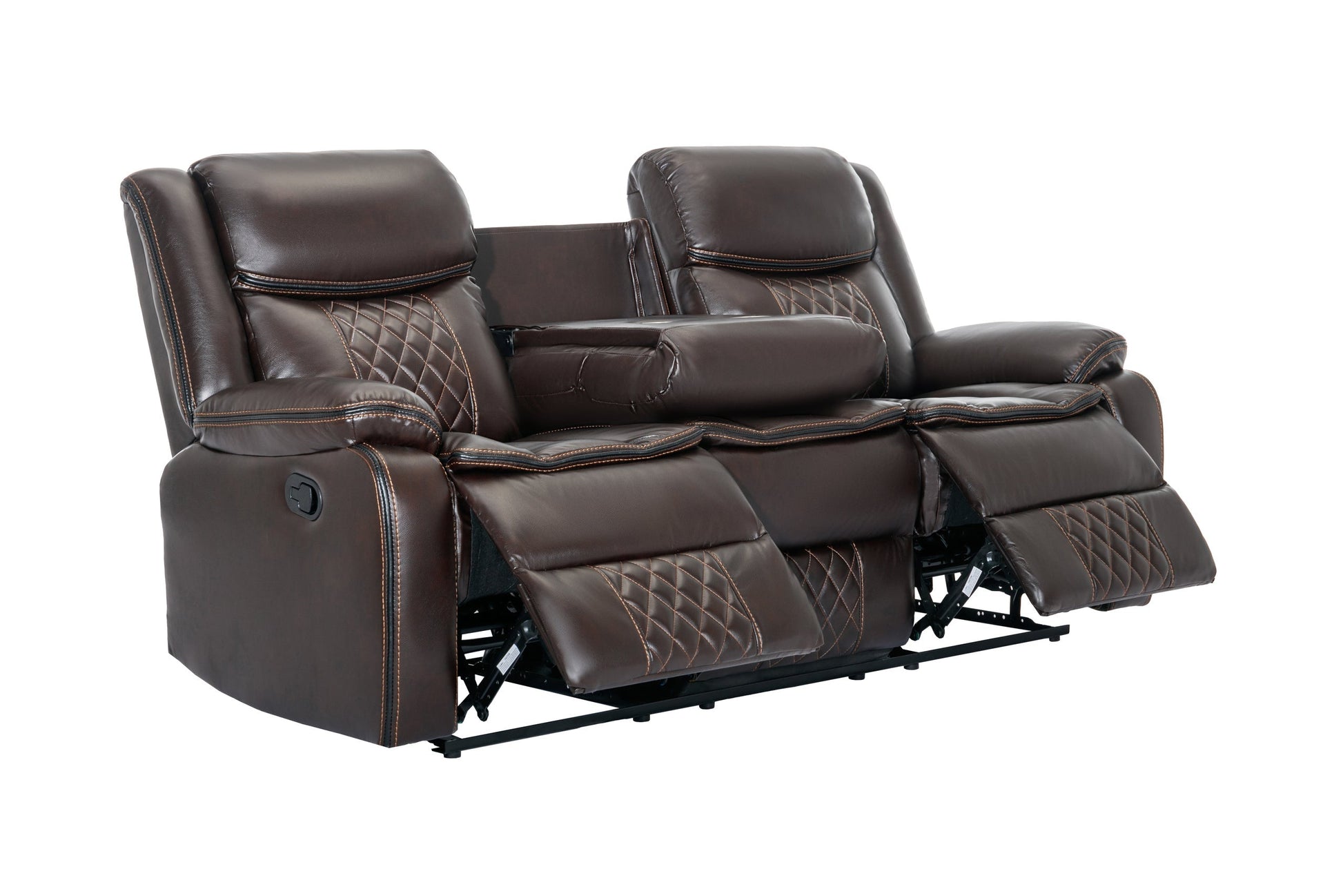 Weston Espresso 3-Piece Reclining Living Room Set