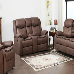 Weston Brown 3-Piece Reclining Living Room Set