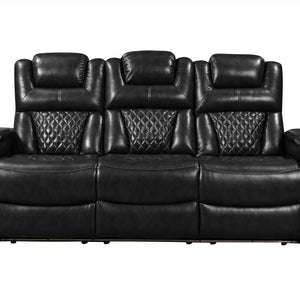 Woodland Black 3-Piece Power Reclining Living Room Set