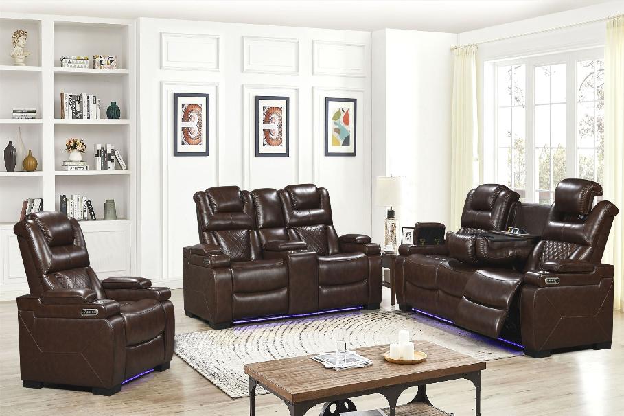 Woodland Brown 3-Piece Power Reclining Living Room Set