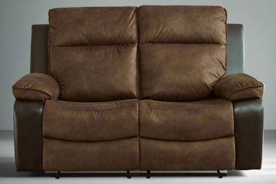 Woodsway Brown Reclining Loveseat