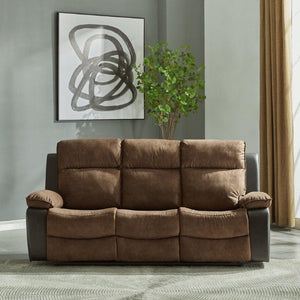 Woodsway Brown Reclining Sofa