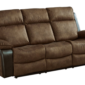 Woodsway Brown Reclining Sofa