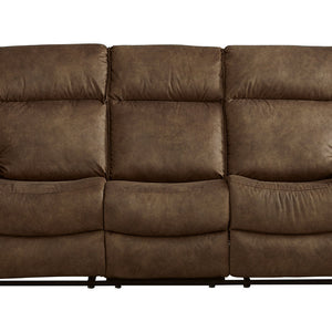 Woodsway Brown Reclining Sofa