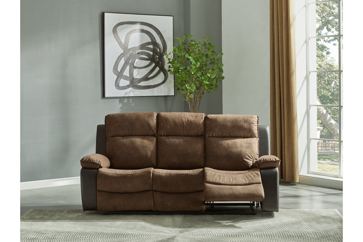 Woodsway Brown Reclining Sofa