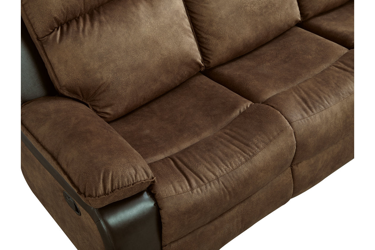 Woodsway Brown Reclining Sofa